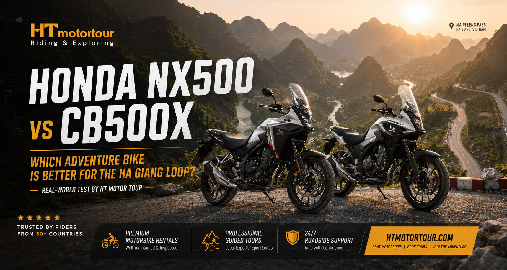Honda NX500 vs CB500X