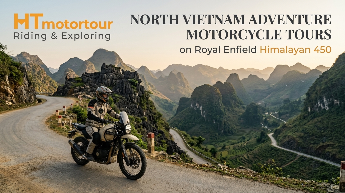 North Vietnam Adventure Motorcycle Tours on Royal Enfield Himalayan 450