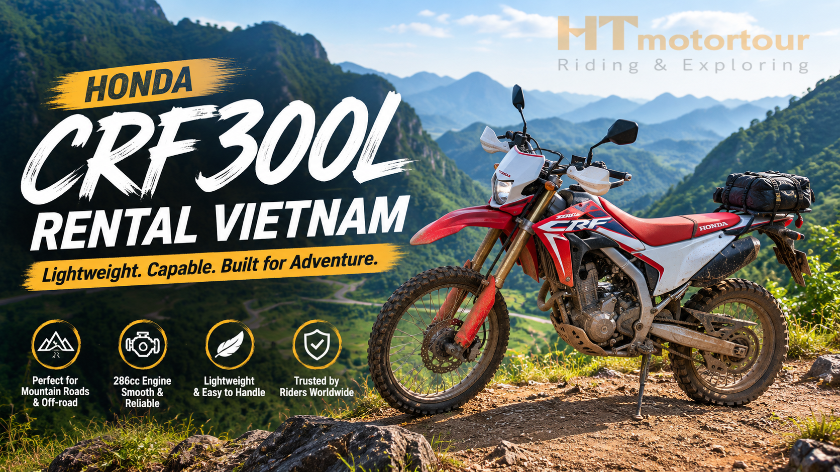 Honda CRF300L Rental vietnam