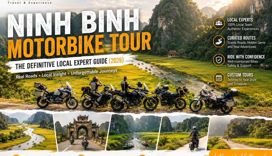 Ninh Binh Motorcycle Tour : Best Routes, Hidden Roads & Local Expert Guide (2026)