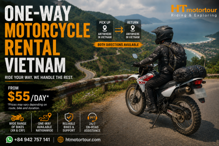 One-Way Motorcycle Rental Vietnam