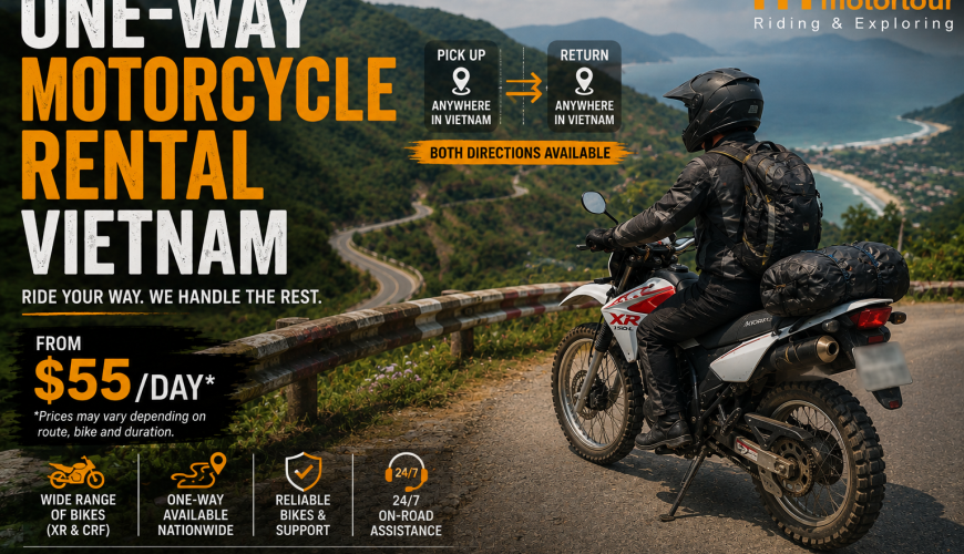 One-Way Motorcycle Rental Vietnam