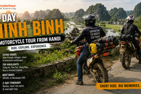 2-Day Ninh Binh Motorcycle Tour from Hanoi